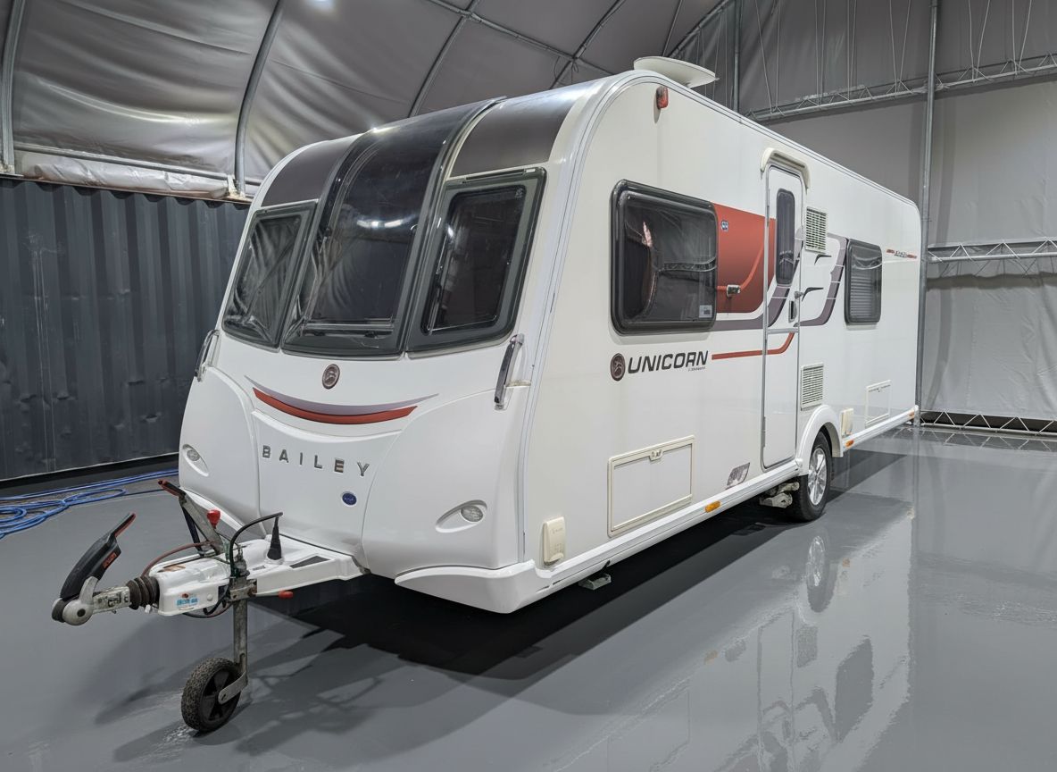 Used Motorhome For Sale Manchester- Bailey Unicorn Madrid 4 Berth caravan