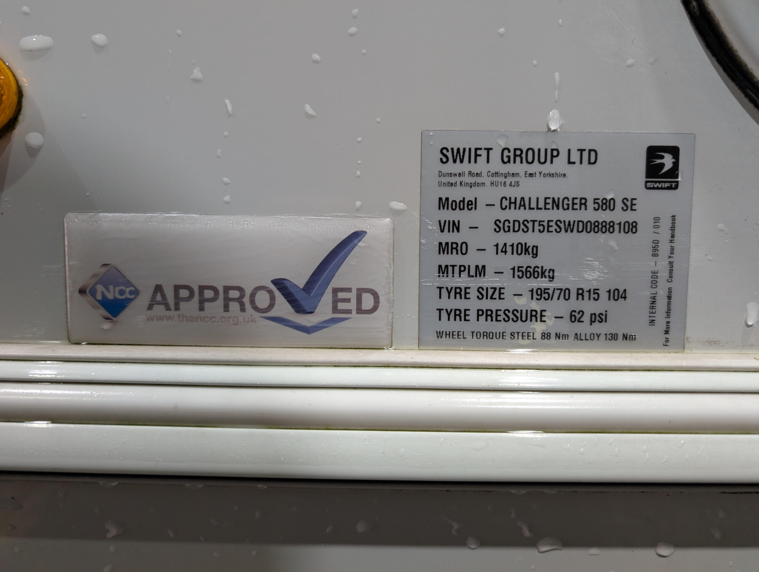 
								Swift Challenger 580 SE full									