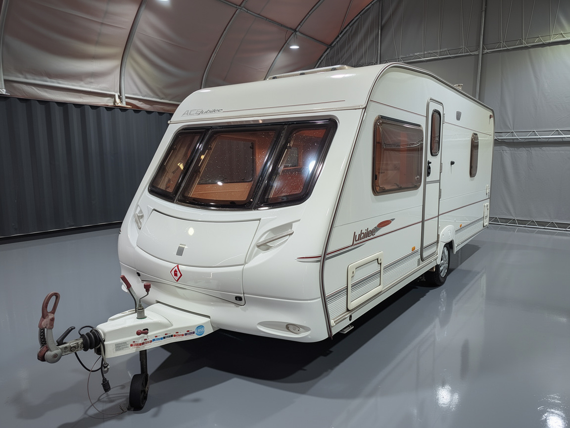 Used Carvan For Sale Manchester-Ace Jubilee 4 Berth Fixed Bed Carvan