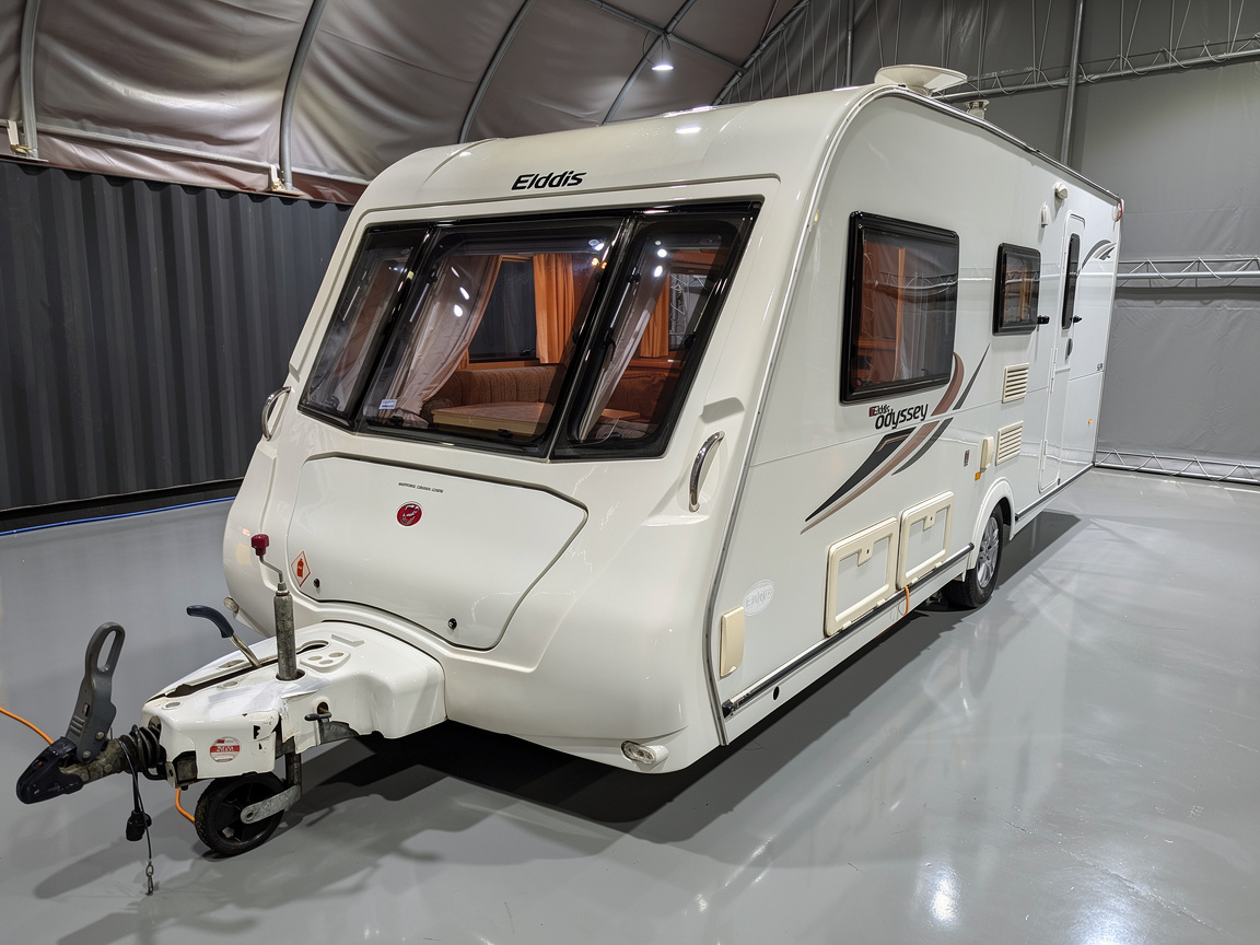 Used Caravan For Sale Manchester-Elddis Odyssey 524 Bunk bends 4 berth caravan